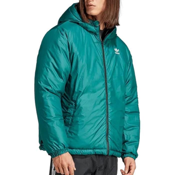 Chaqueta acolchada Adidas Adic para hombre, color negro y verde.
