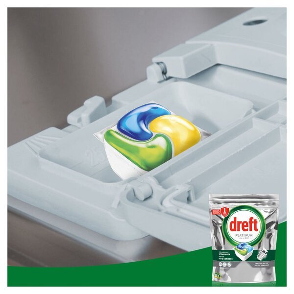 Dreft Platinum All-in-One Lemon kapsule za perilicu posuđa<br>170 komada