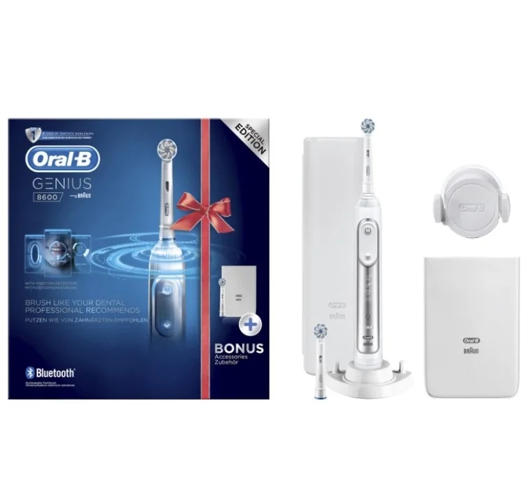 ORAL-B Genius 8600 hõbedane elektriline hambahari