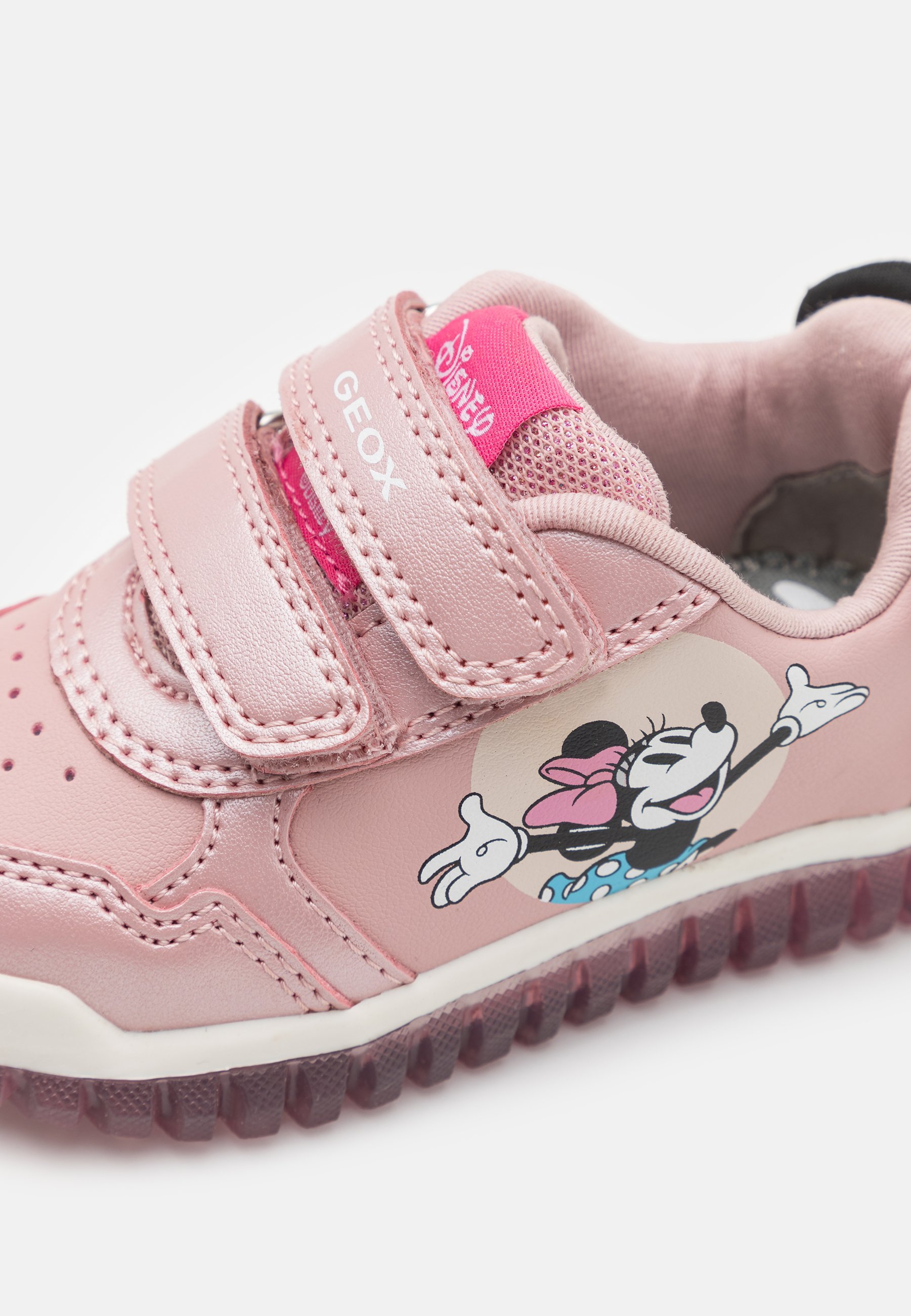 Geox LIGHTYLOO GIRL LIGHT UP - Sneakers - oudroze/zwart