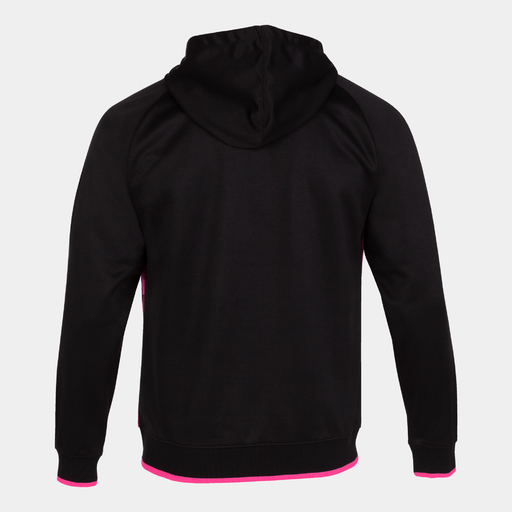 Bunda s kapucí Joma Supernova III, černá/fluorescenční růžová