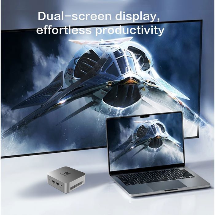 Mini PC N150 ACMINE Windows 11/Linux-16G DDR4 512GB SSD(4C/4T, Up to 3.4GHz)-Dual-Screen 4K Output,WiFi-5,BT5.0