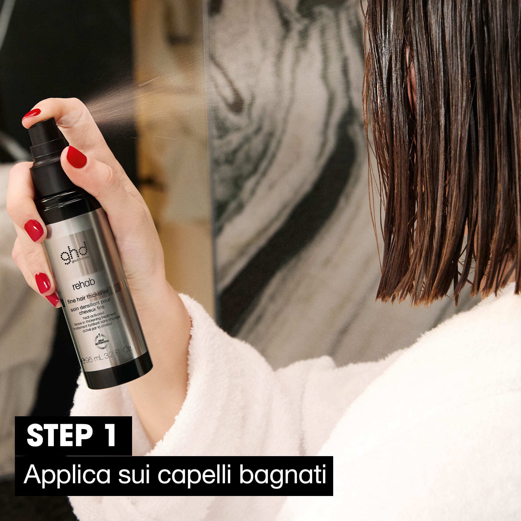 ghd Style Rehab - Fine Hair Thickener - Spray Capelli Styling & Finish, Ristrutturanti & Ricostruttivi