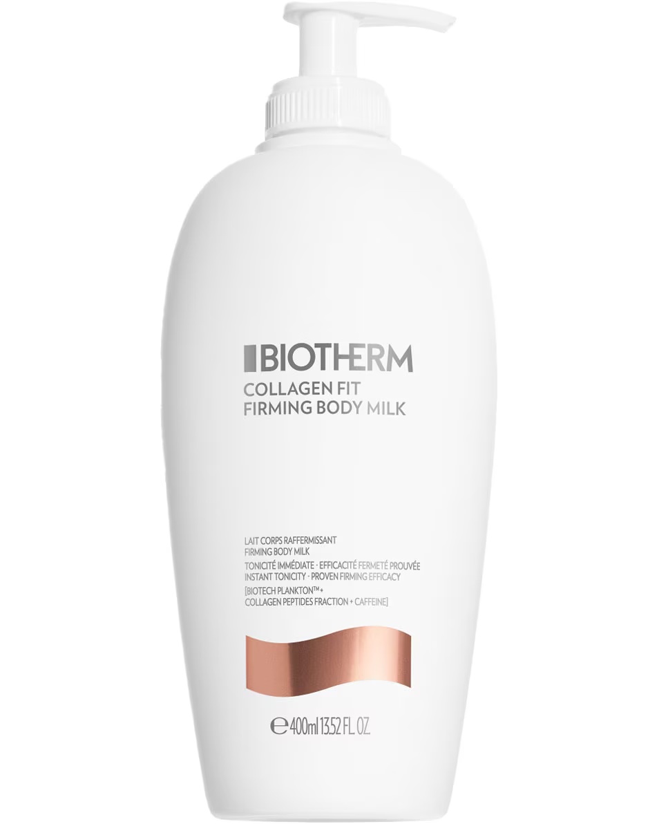Lapte de corp ferm BIOTHERM Collagen Fit cu Biotech Plankton™, fracție de peptide de colagen și cafeină