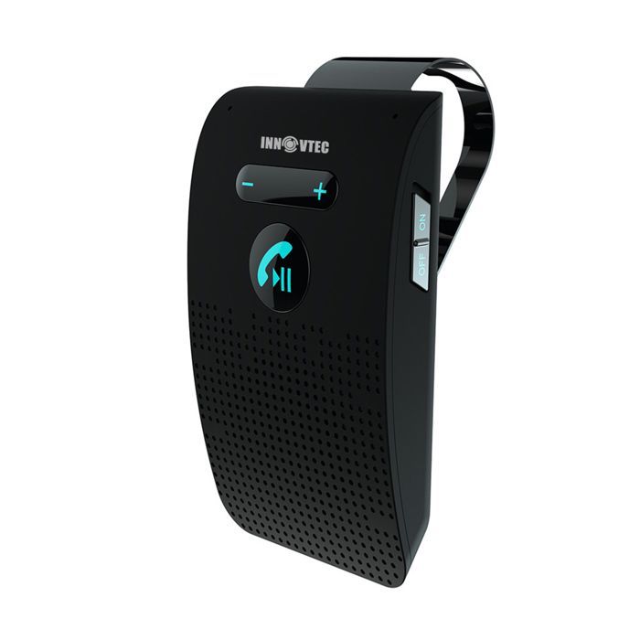 Kit mains libres pour voiture - INNOVTEC - 10x6x2.1cm - main libre voiture bluetooth - haut-parleur micro intégré avec clip