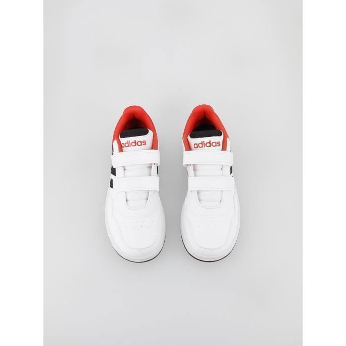 Zapatillas bajas Hoops 3.0 cf c de piel o piel sintética - Adidas - Con cordones - Para niño - Blancas