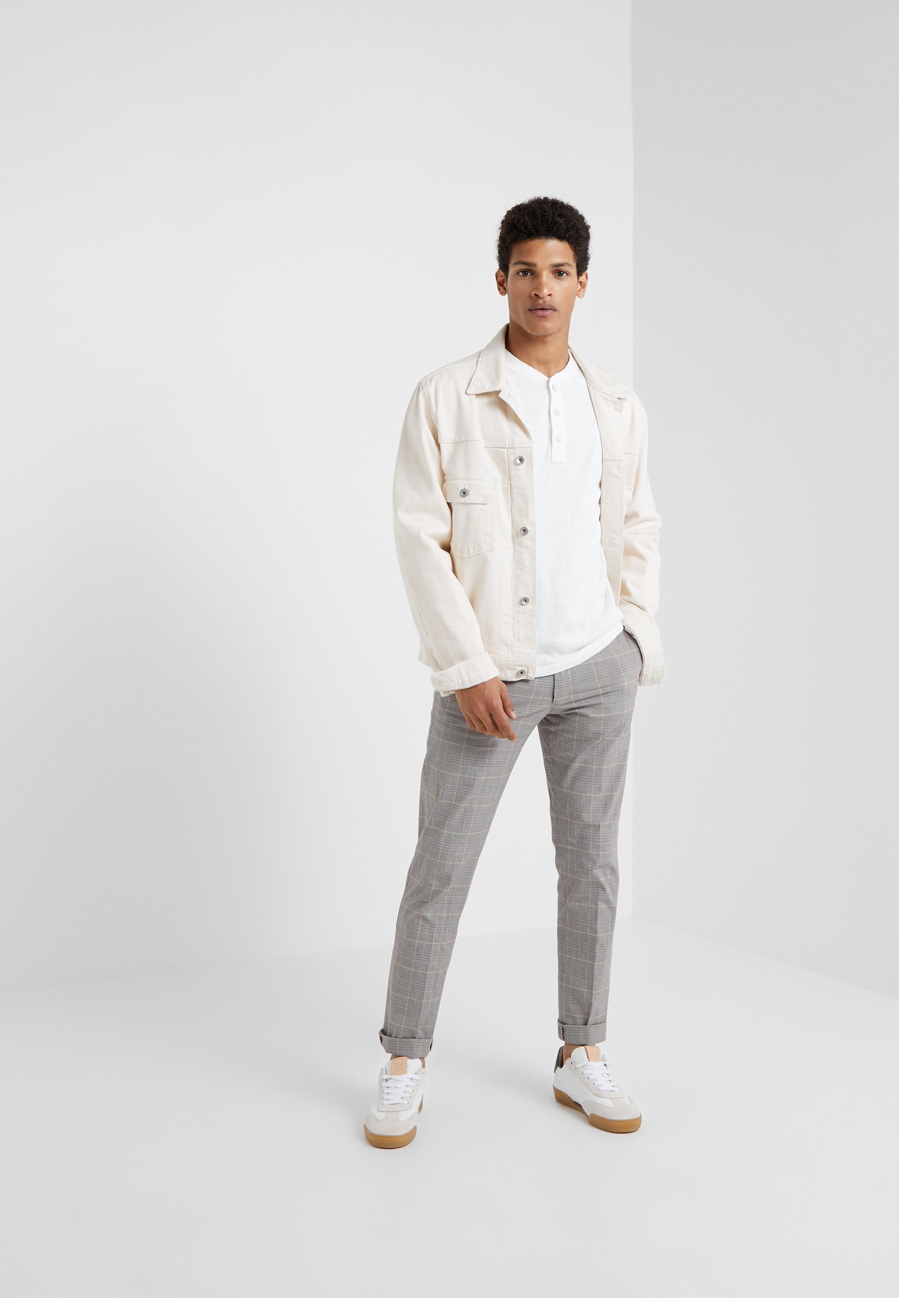 rag & bone CLASSIC HENLEY - Top met lange mouwen - wit