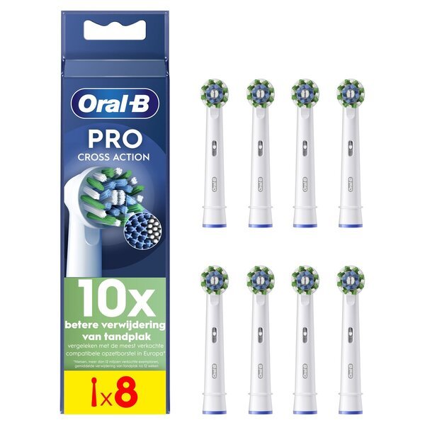 Oral-B Pro Cross Action Opzetborstels<br>with, 8 št