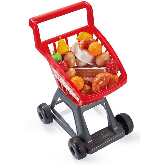 Carrello della spesa rifornito di prodotti alimentari - ECOIFFIER - 20 articoli - Dai 18 mesi