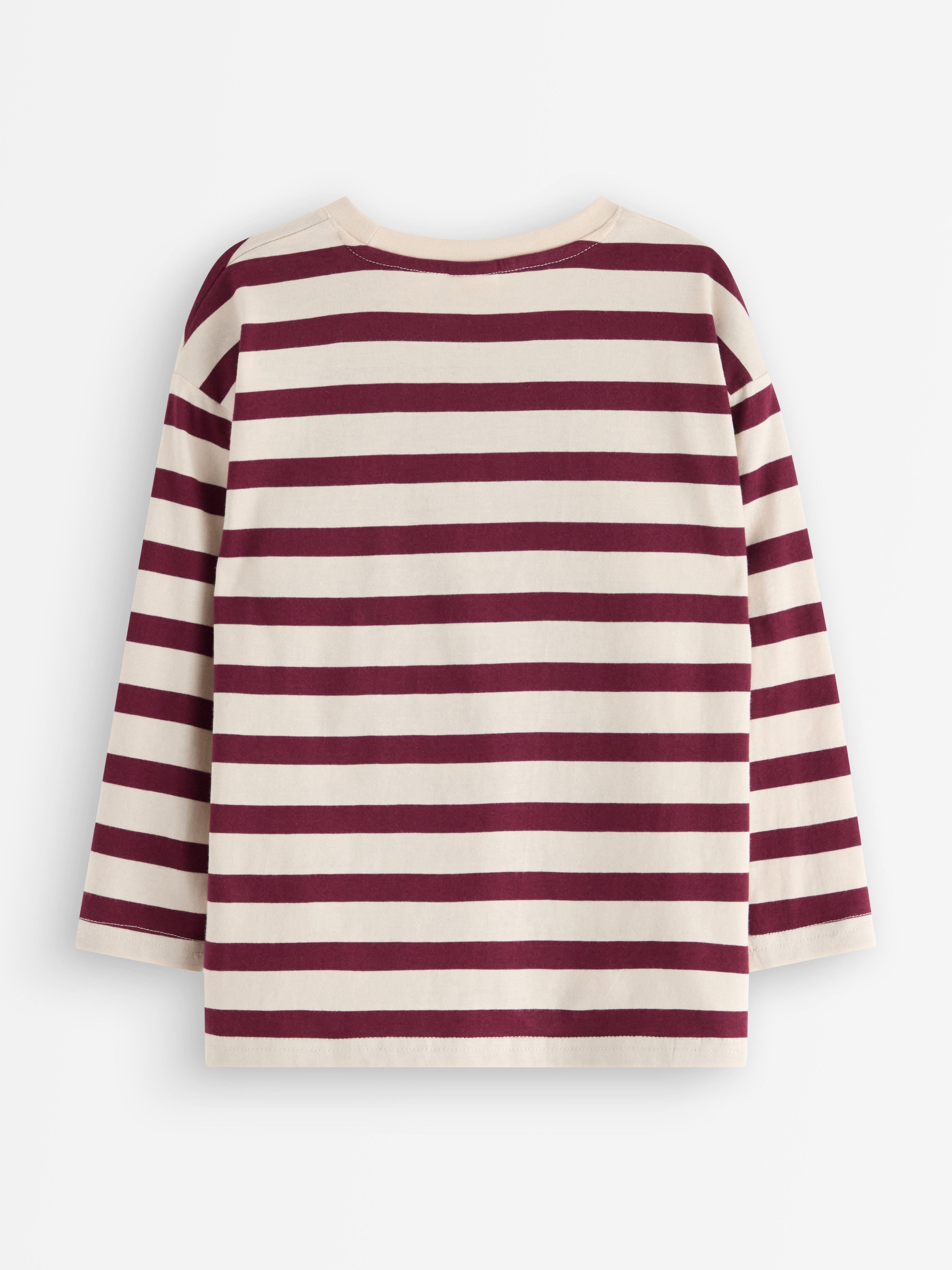 Långärmad topp Dk dusty red