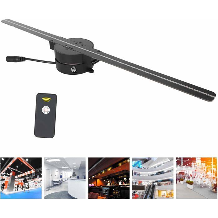 3D-Hologramm-Ventilator – STAMPED – 224 LEDs – 3D-Effekte – Integriertes WLAN – 2000 x 224 Pixel Auflösung – Tragbar