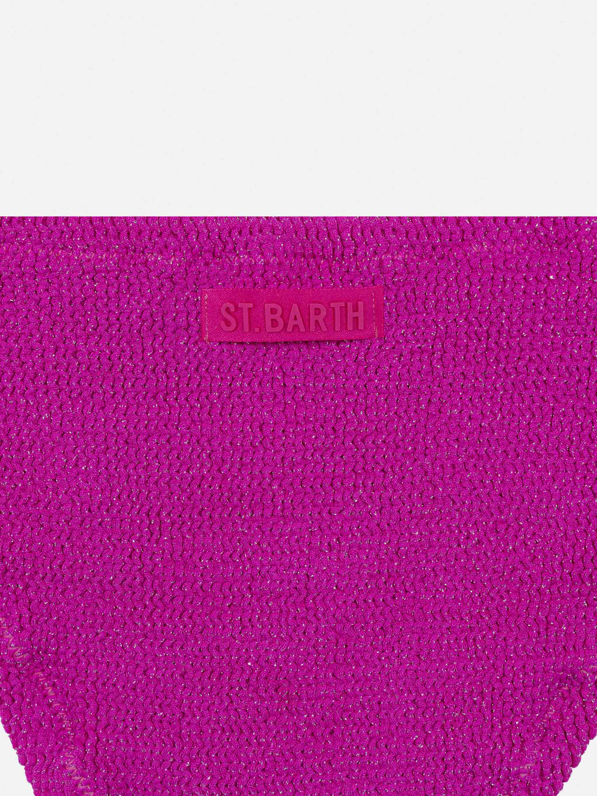 Bikini een triangolo Baker in crinkle fucsia