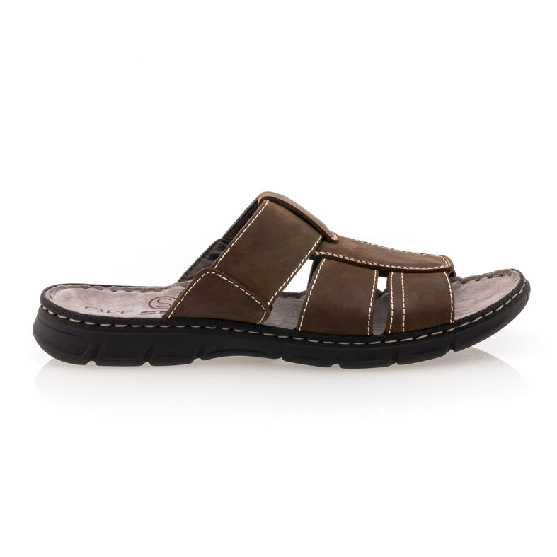 Sandálias masculinas marrons / Sapatos de bico aberto