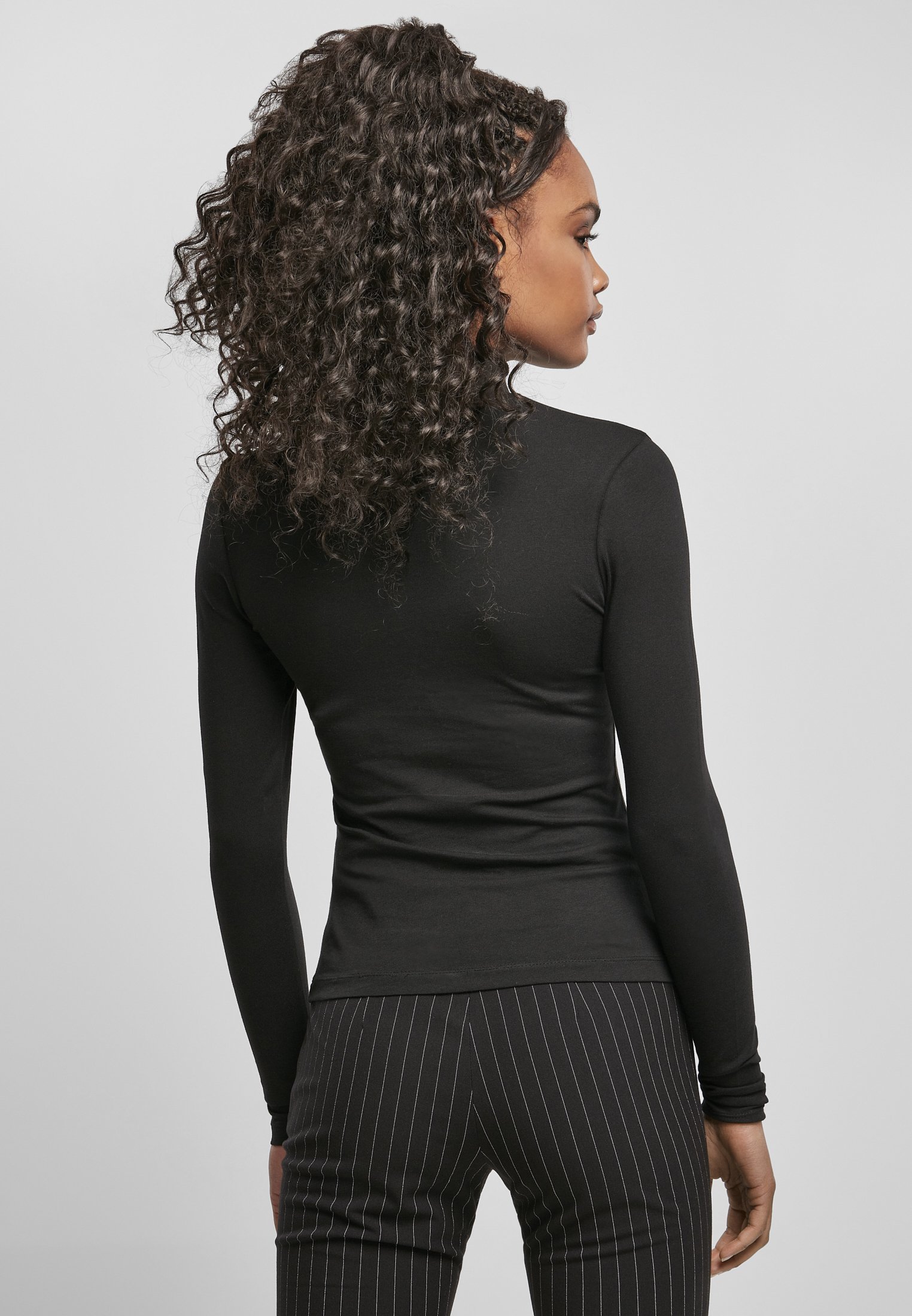 Urban Classics CUT-OUT TURTLENECK pluus - Pikkade varrukatega pluus - must