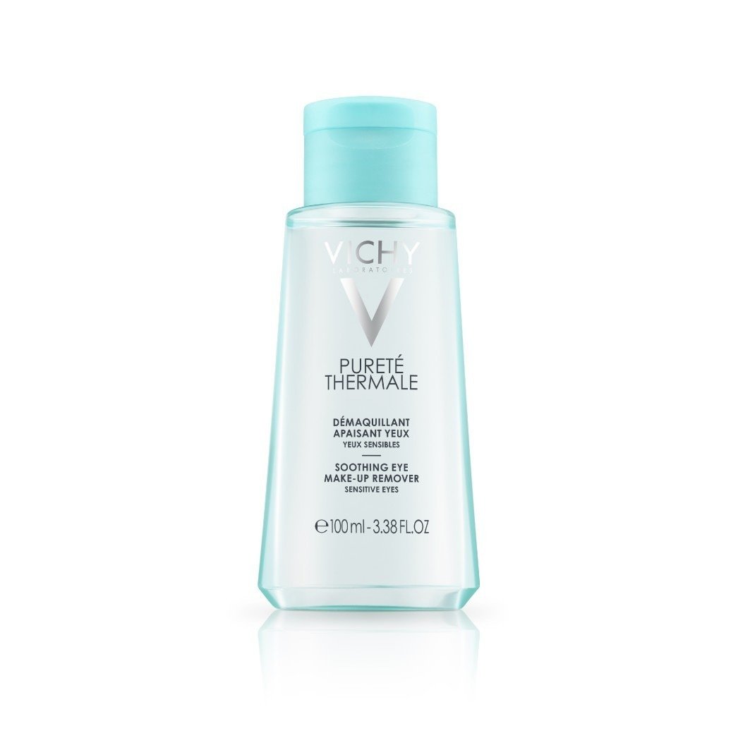 Vichy Pureté Thermale raminamasis makiažo valiklis jautrioms akims, 100 ml