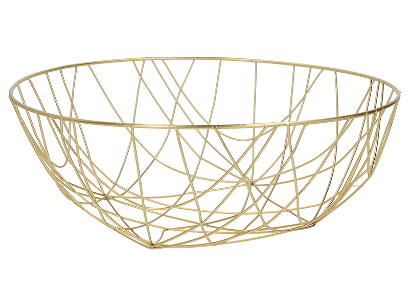 Patera metalowa 26 cm złota