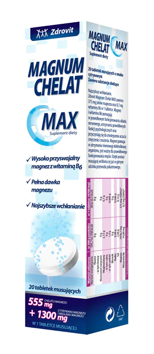 Zdrovit Magnum Chelat Max, Tabletki musujące