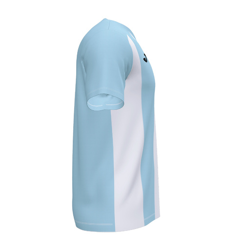  T-shirt à manches courtes Joma Pisa II bleu clair et blanc
