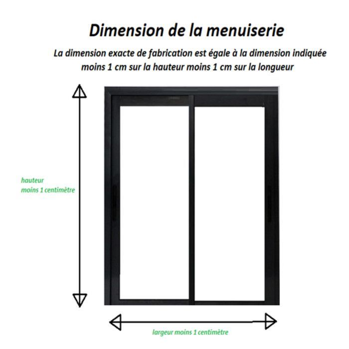 Fenetre Coulissante Aluminium H105 x L100 cm Gris Gris Anthr 2 vantaux