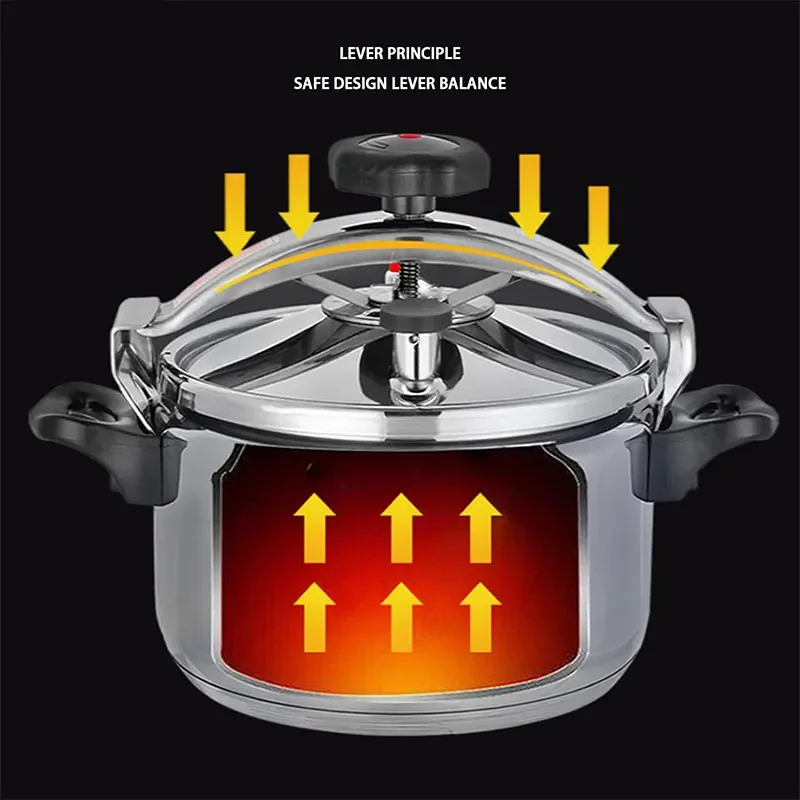 Autocuiseur professionnel 3L/4L/5L/7L en aluminium robuste, antidéflagrant, pour cuisinière à gaz.