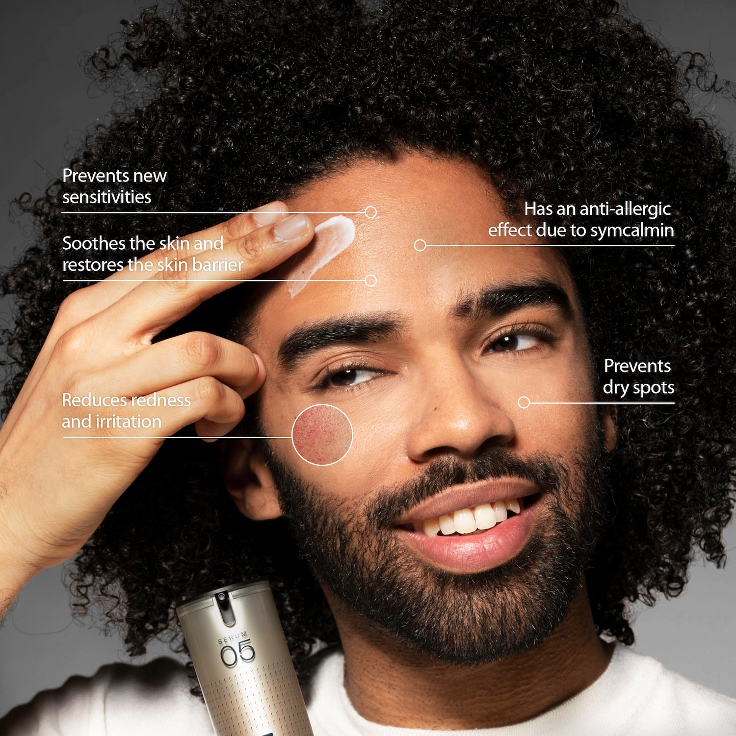 LAYZIN Serum protiv starenja SERUM 05 – Umirujući serum za osjetljivu i nadraženu kožu – 30 ml