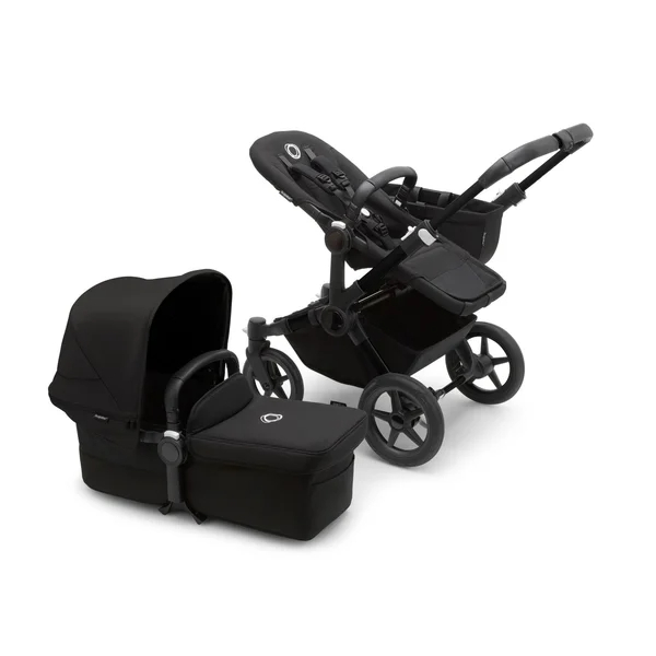 Bugaboo Donkey 5 Twin 2-i-1 Barnvagnsset Svart/Midnight Black, Midnight Black