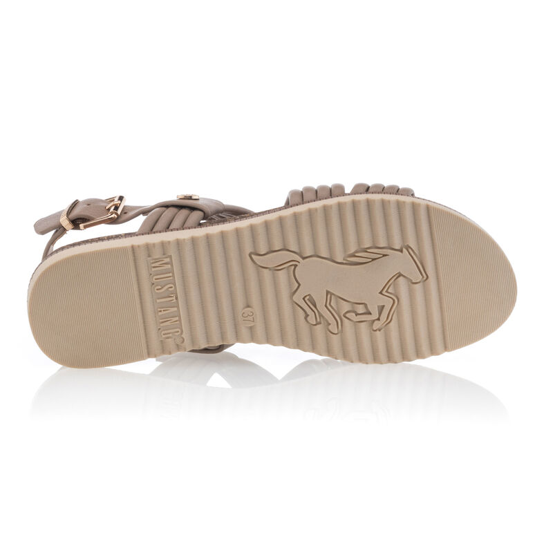 Beige sandaler / sko med åpen tå til dame