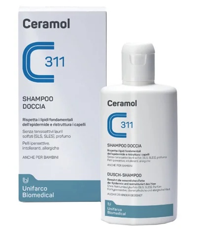 CERAMOL Ceramol 311 Reinigende doucheshampoo voor lichaam en haar 200 ml