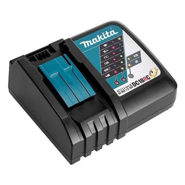 Trapano a percussione rotativo SDS Plus da 18 V + 2 batterie da 5 Ah + caricabatterie + valigetta MAKPAC - MAKITA - DHR202RTJ