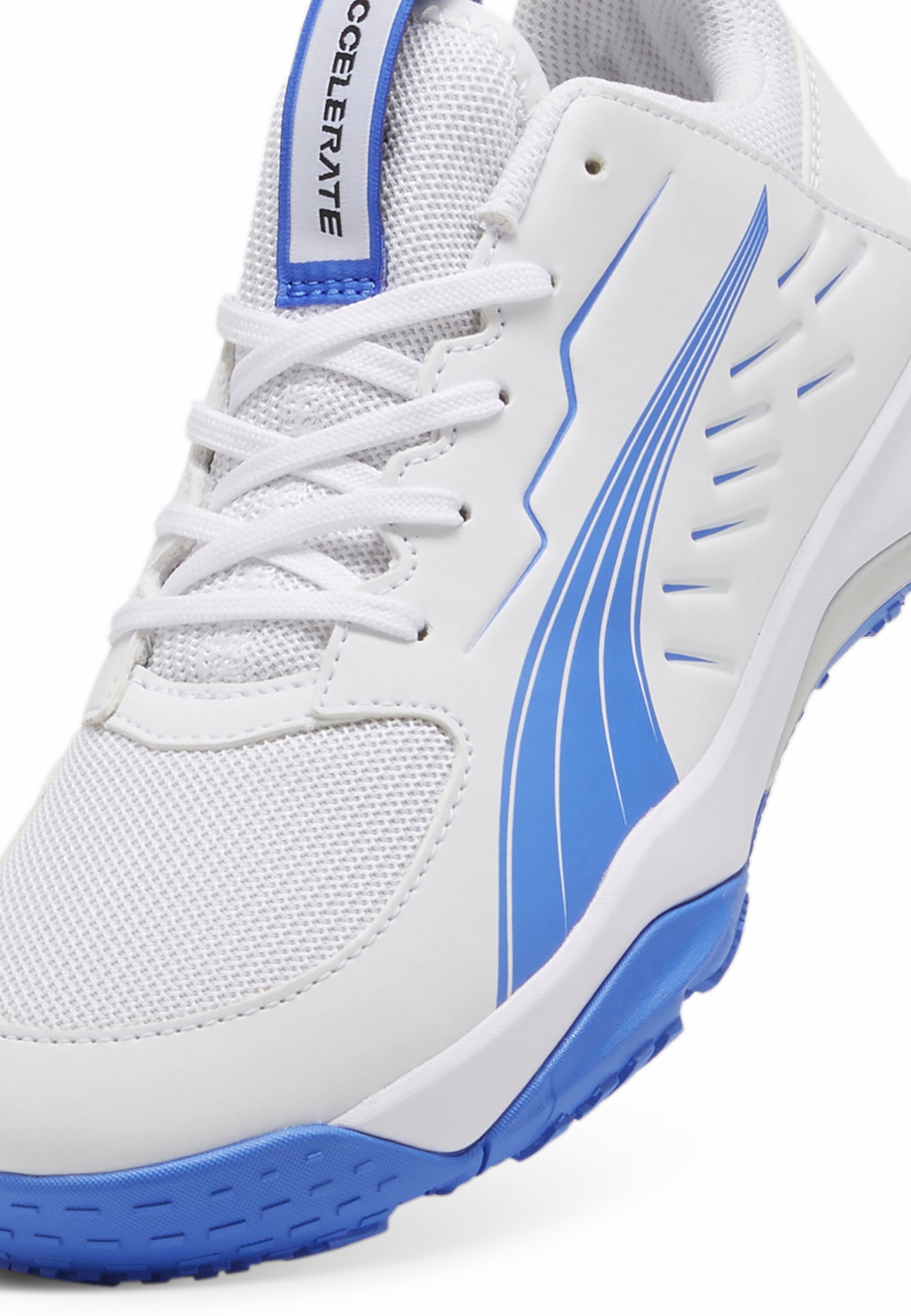 Puma ACCELERATE - Handbalschoenen - wit bluemazing