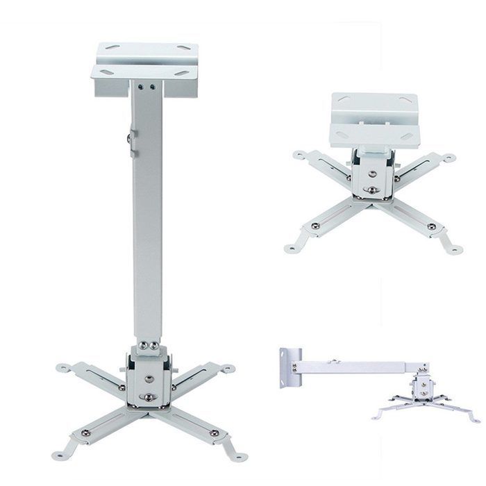 Universel Support de Plafond pour projecteur inclinable +- 15 °, pré-installé, jusqu'à 25 kg capacité 430mm - 650mm