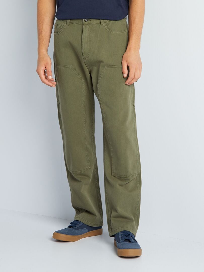 Proste jeansy - - KHAKI