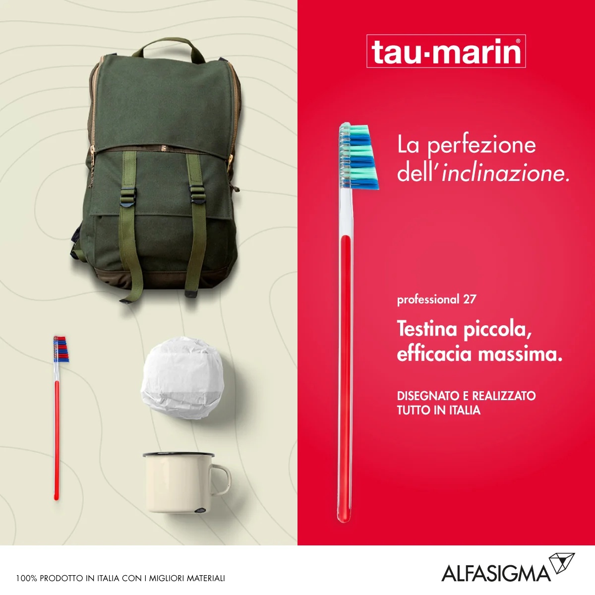 ALFASIGMA TAU MARIN Taumarin tandenborstel Prof27 M/M Anti-borstel