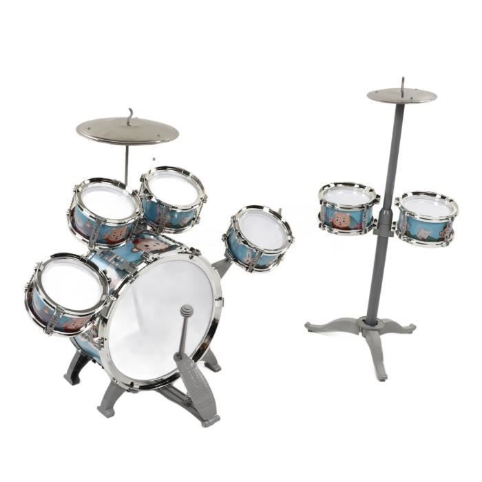 Kinderdrumstel - VVIKIZY - 7-delig drumstel - Luid geluid - Voor beginners - Vanaf 3 jaar