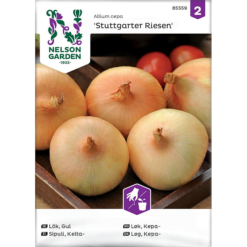 Nelson Garden Seeds Lök Kepa-, Stuttgarter Riesen, gul