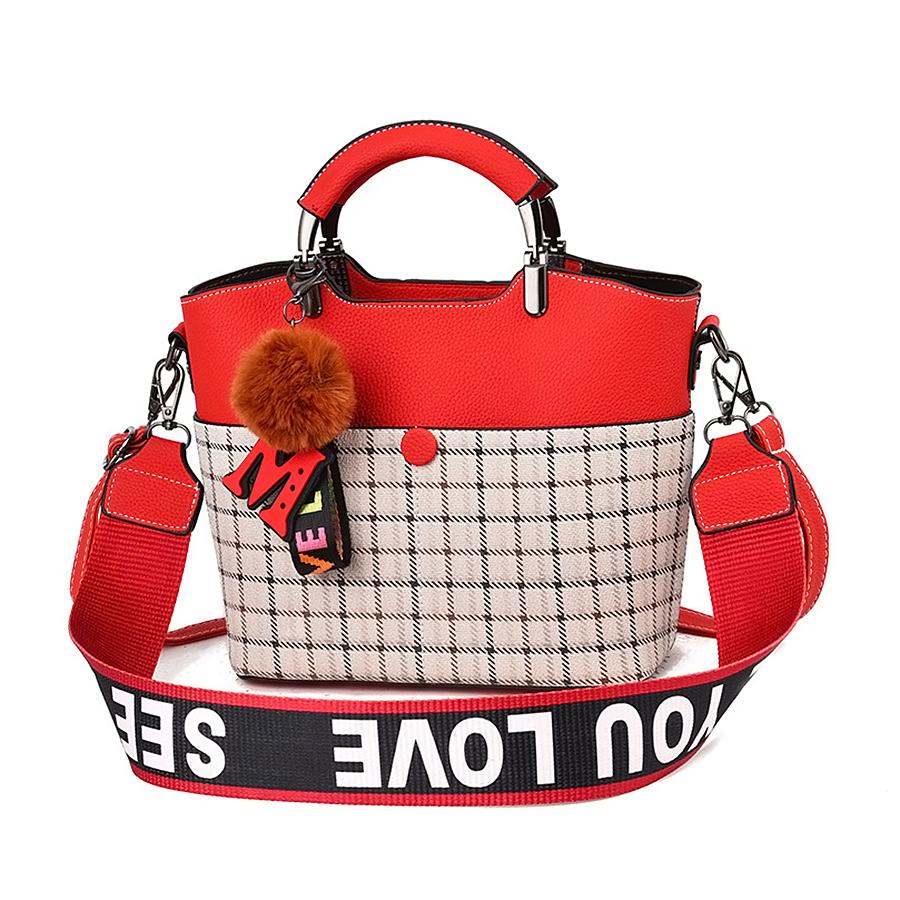 Borsa da donna alla moda 2020, design di tendenza, borsetta alla moda con fiori, materiale alla moda, borsa a secchiello, borsa a tracolla, borsa a messaggero