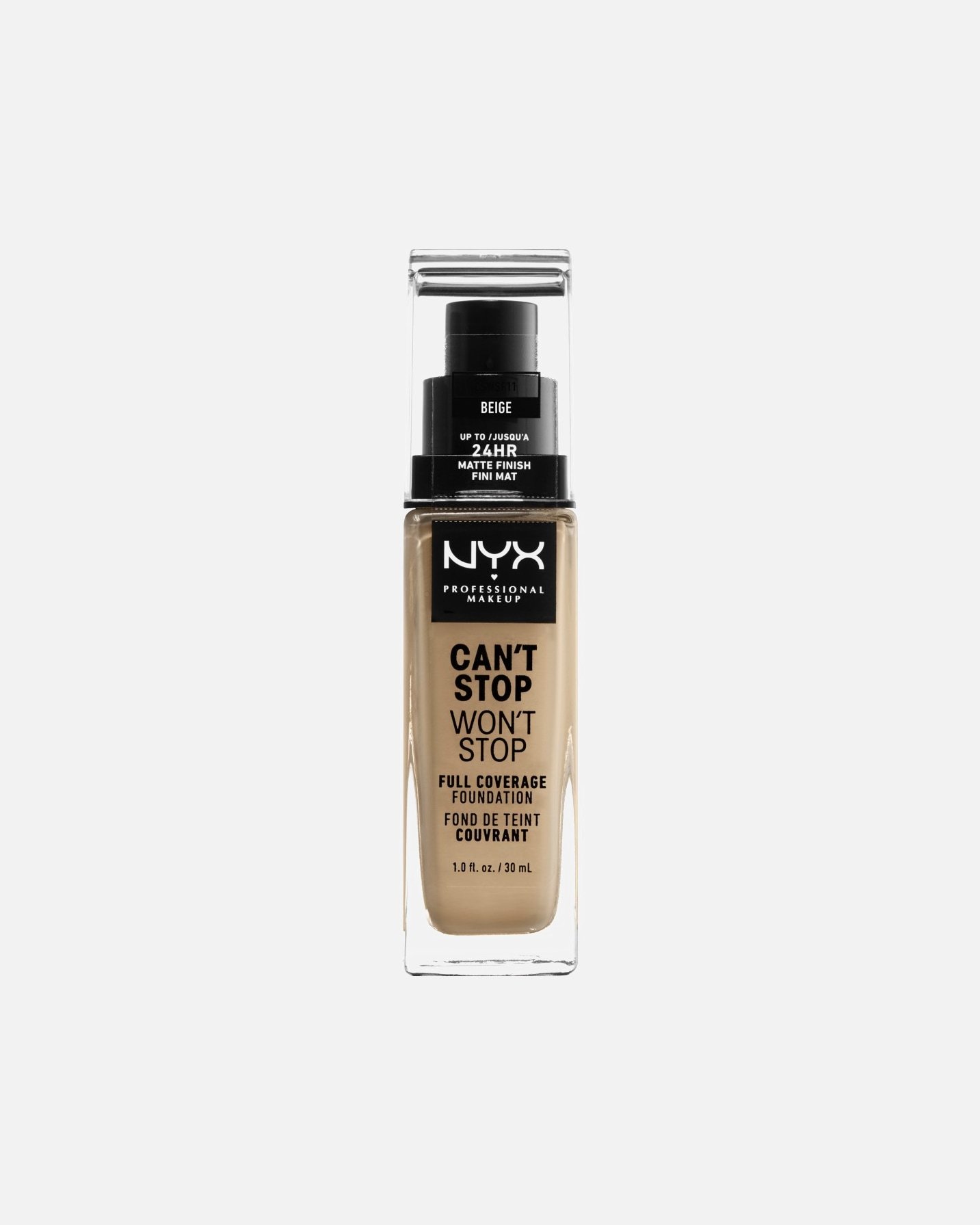 NYX Professional Makeup Foundation podlaga za ženske Can't Stop Won't Stop Full Coverage - 30 ml