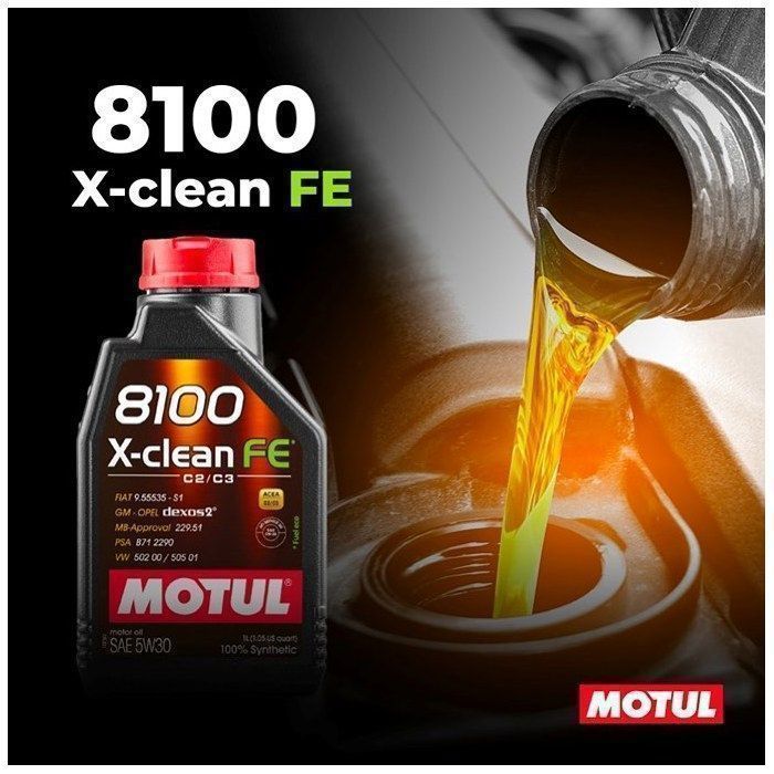 Aceite MOTUL 8100 X-CLEAN FE 5W30 5L (lata)