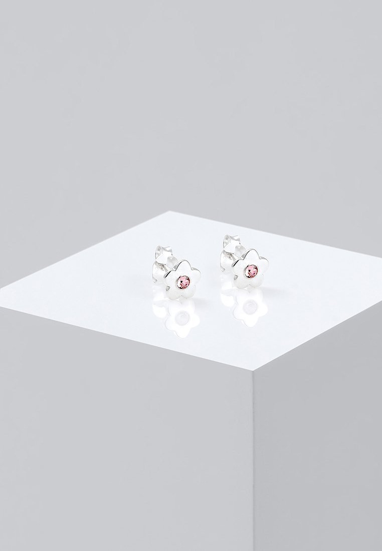 Brincos Elli SPARKLING BASIC FLOWER - COM CRISTAIS SWAROVSKI® - cor prata