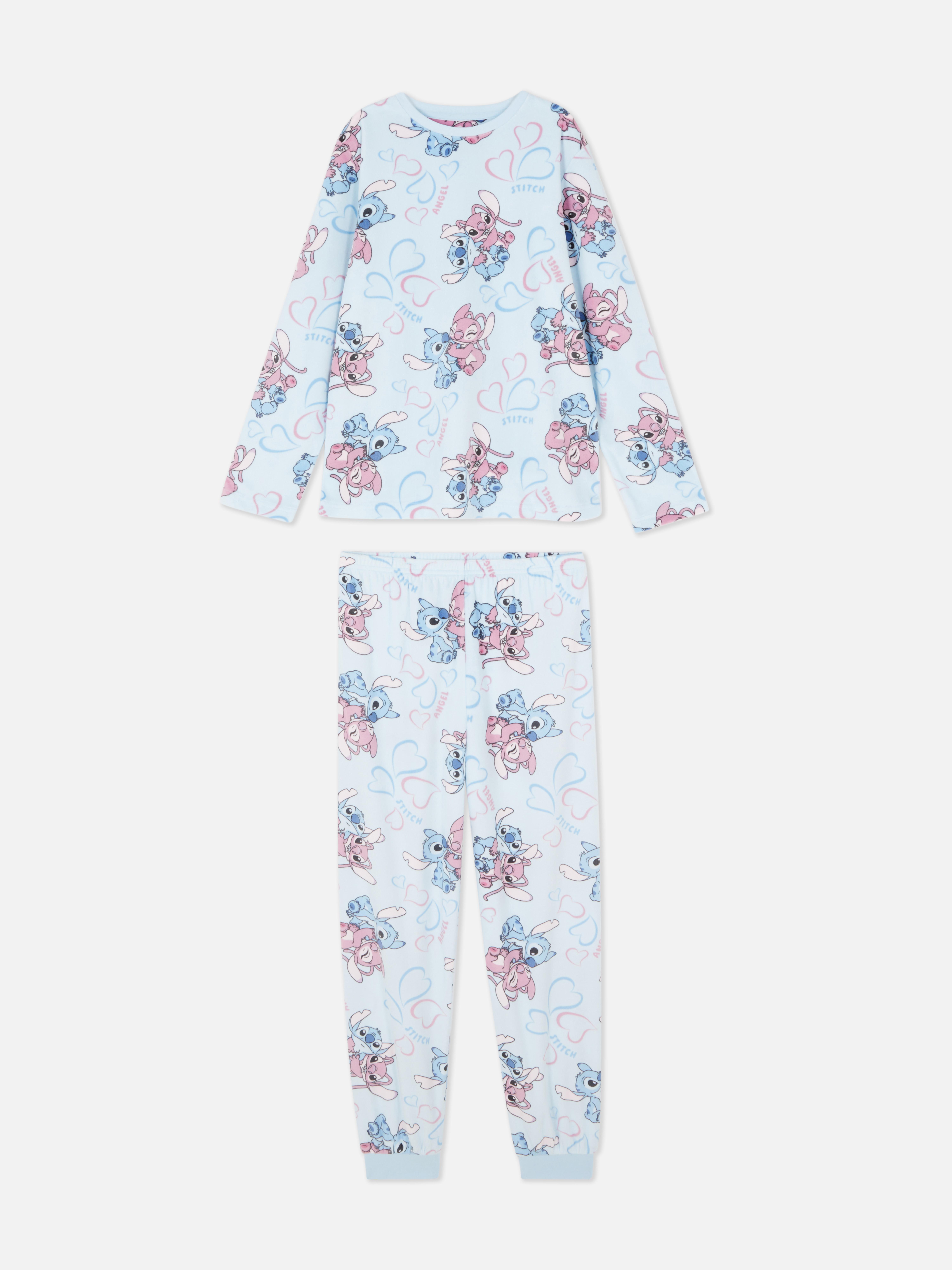 Pijamale Disney Stitch Velour O pijama lungă Disney confecționată dintr-un material moale de velur