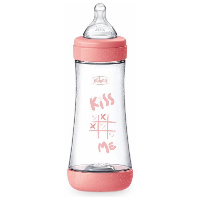 Mamadeira Chicco Perfect5 4M+ 300ml Silicone Rosa
