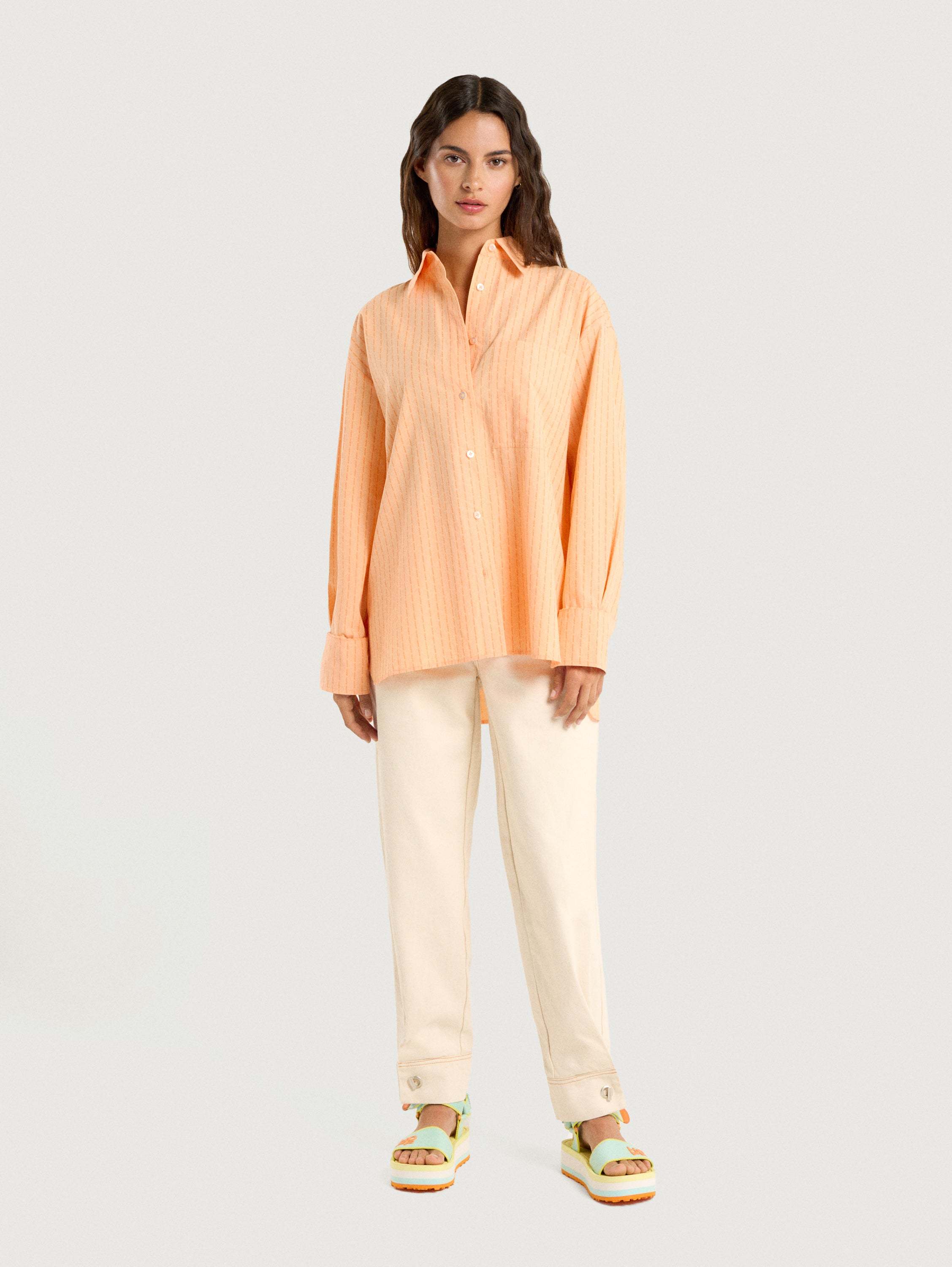 PANTALÓN DENIM AZORES OFF WHITE