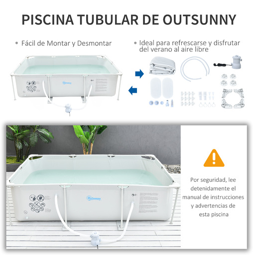 Piscină detașabilă Outsunny
