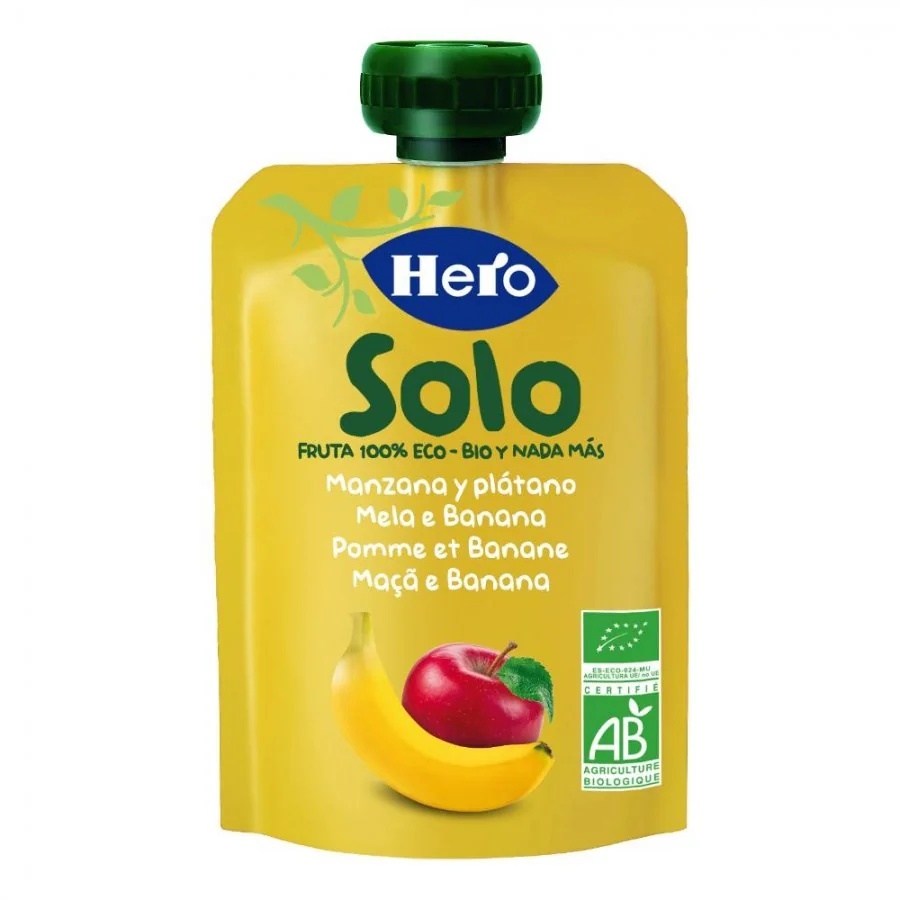 HERO SOLO Hero Solo Fruchtmischung Apfel-Banane 100g 100% BIO