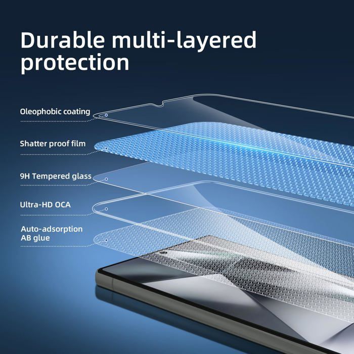 Lot de 3, Verre Trempé pour Samsung Galaxy S24 Ultra Protection efficace contre les Rayures - sans Bulles