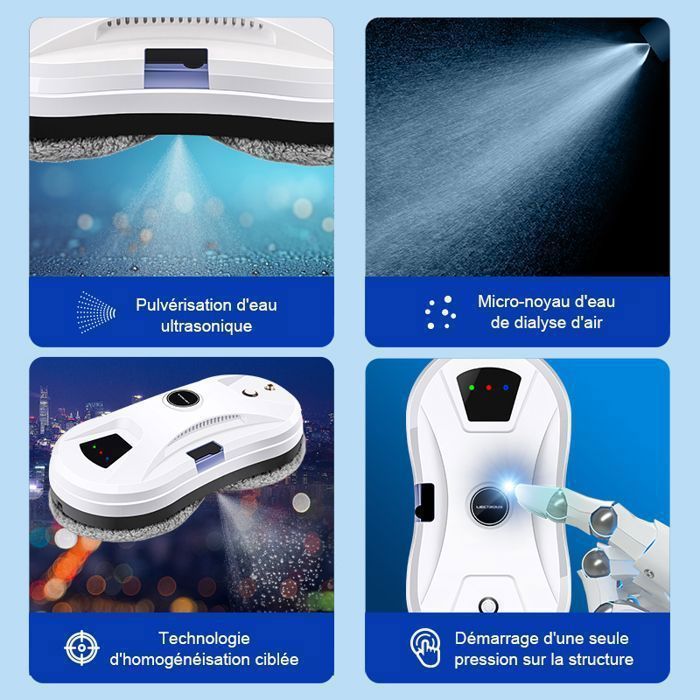 LIECTROUX YW610 Robot lavavetri - Prestazioni elevate, serbatoio dell'acqua da 30 ml, robot lavavetri intelligente e autonomo