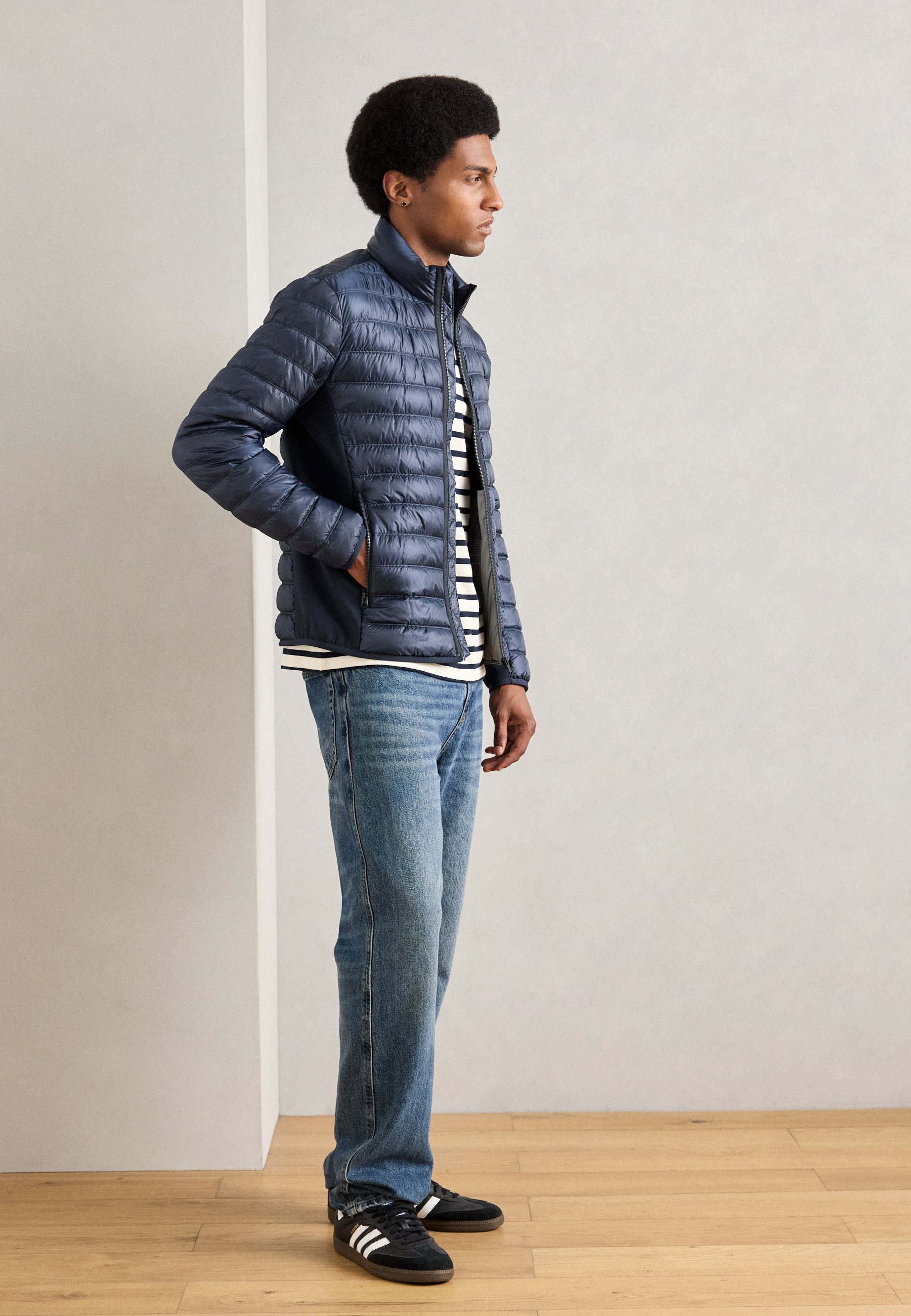Giacca Marc O'Polo HYBRID STAND UP COLLAR - Giacca leggera - blu scuro
