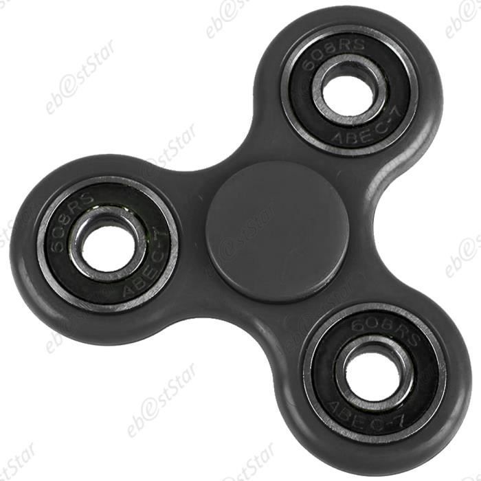 ebestStar® Hand Spinner Fidget Antistress Giroscopio con Cuscinetto in Metallo Giocattolo per Adulti e Bambini, Nero