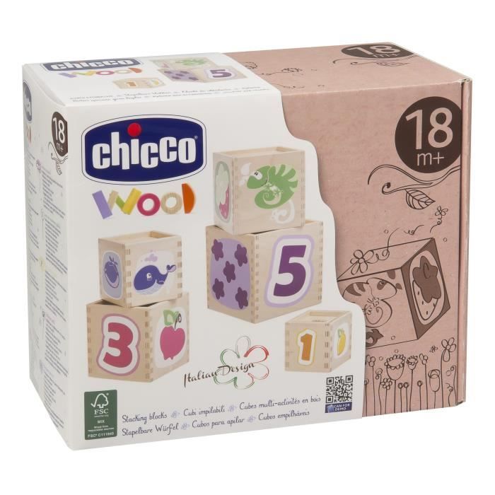 Cubos multiactividad de madera CHICCO