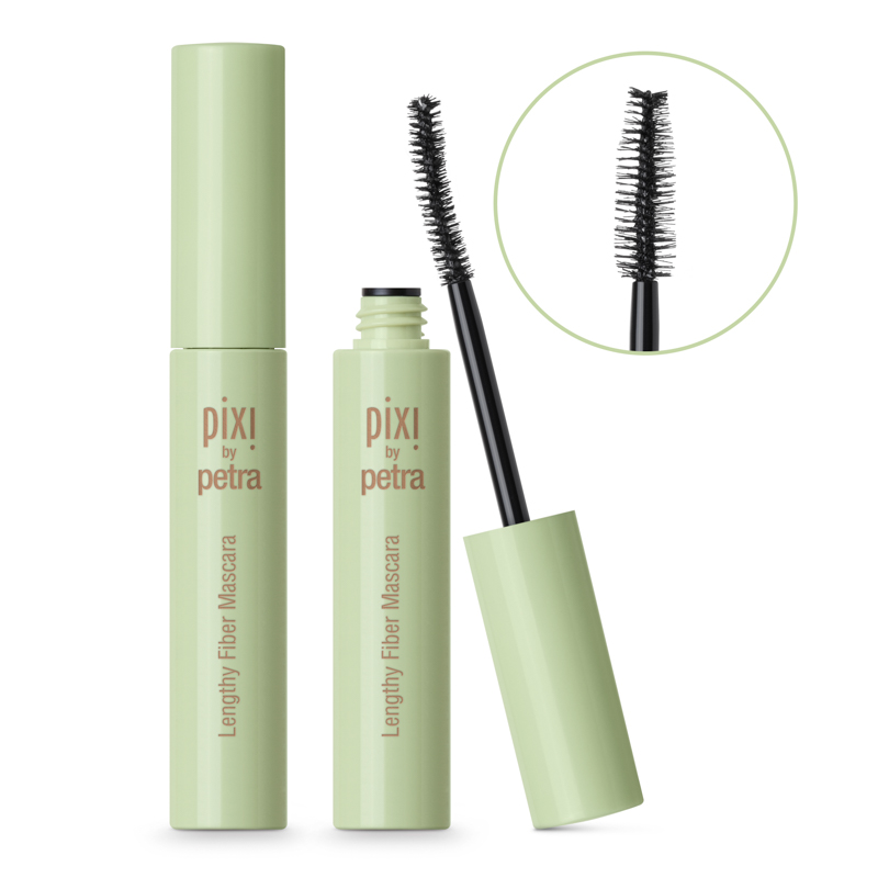 Hosszúszálú Szempillaspirál Fiber Fekete - Pixi